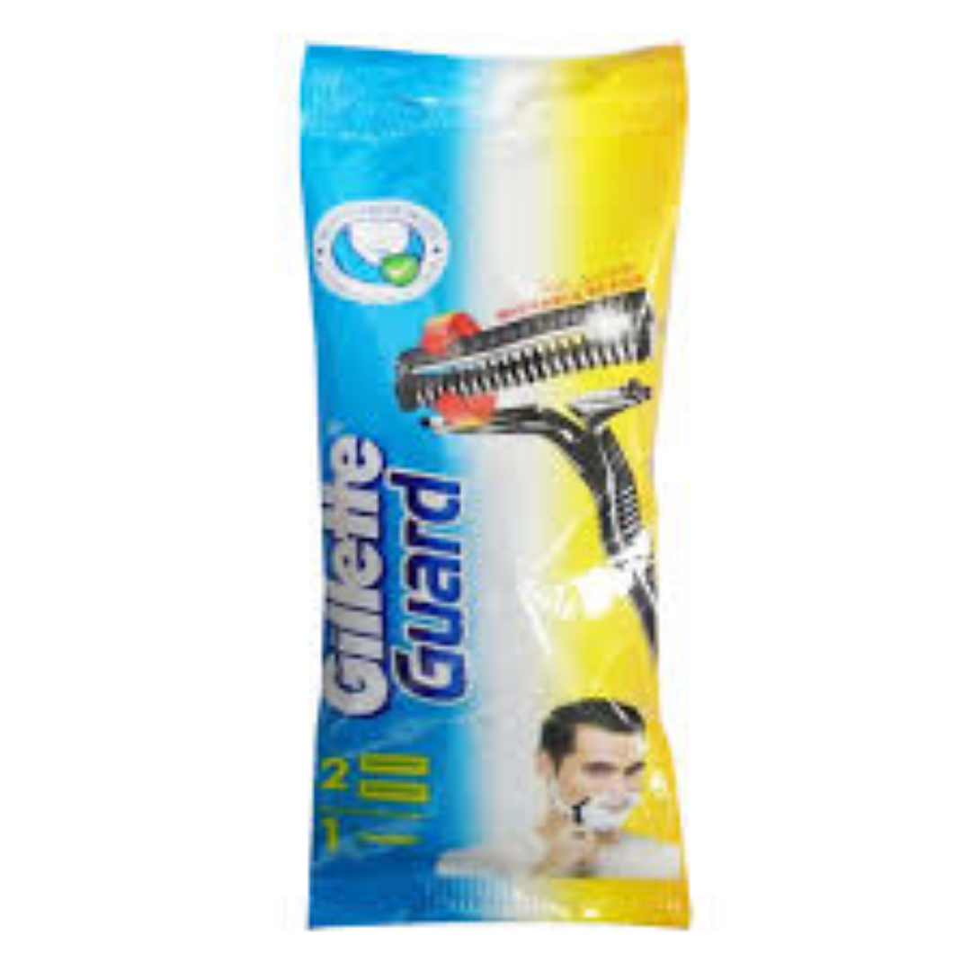 GILLETTE GUARD WITH SHAVING GEL 6X1
